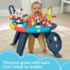 Picture of Fisher-Price 3-in-1 Spin & Sort Infant Activity Center and Toddler Play Table, Navy Dashes- Unisex