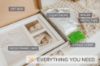 Picture of Baby Hand & Footprint Frame Keepsake Kit | Capture Milestone Moments with Safe Clay, Stencil Set & Wood Frame | Perfect Newborn Gift for Baby Showers | White