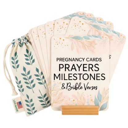 Picture of Lumont Trimester Pregnancy Must Haves - Essential Gift Set for First Time Moms, Healthy Pregnancy, Prayer Cards for Pregnant Women, Mama to Be, Expecting Parents Unique Gifts, Early Pregnancy Reveal