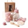 Picture of EERKEOD Baby Gift Set for Newborn New Baby Gift Set - Newborn Baby Essentials Baby Bath Set with Baby Blanket Baby Rattle - New Born Baby Girls Gift & Baby Boy Gifts for Baby Shower