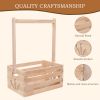 Picture of guilai Wooden Baby Shower Crate Closet , Baby Storage nursery Crate Hamper with Handle, Gift Basket for Baby nursery Excluding hangersNewborn Boy Girl Welcome Gift for New Mom Parents