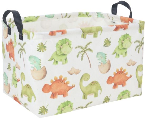 Picture of DDBASKET Dinosaur Baskets Kids Storage Basket Baby Gift Basket Rectangular Cute Toy Storage Bin Box Organizer Book Shelf Bins Dinosaur Room Decor(Cute dinosaur)
