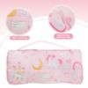 Picture of Viviland Toddler Kid Nap Mat for Preschool, Girls Pink Princess Daycare Kindergarten Slumber Bag