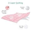 Picture of Sheet for Regalo My Cot Portable Toddler Bed, Joovy Travel Cot (Sheet Only, Bed not Included), Quilted Soft Padded Cover, Pink, 48''24.5''