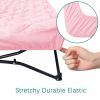 Picture of Sheet for Regalo My Cot Portable Toddler Bed, Joovy Travel Cot (Sheet Only, Bed not Included), Quilted Soft Padded Cover, Pink, 48''24.5''