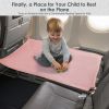 Picture of Toddler Airplane Bed & Airplane Seat Extender for Kids - Turns Plane Seat into a Bed, Comfortable Sleep Solution for Baby & Toddler on Long Flights (Pink)