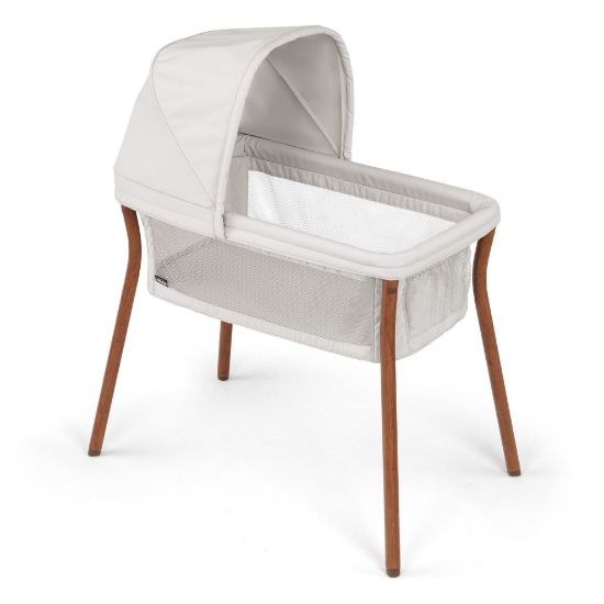 Picture of Chicco LullaGo Anywhere LE Portable Bassinet with Canopy, Waterproof Mattress and Fitted Sheet, Travel Bassinet for Baby Includes Carry Bag, Serene/Beige