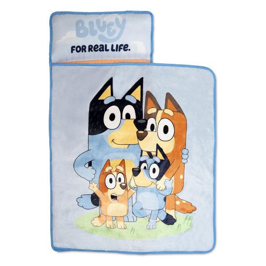 Picture of Bluey Kids Nap-Mat Set - Includes Pillow and Plush Blanket - Great for Boys or Girls Napping During Daycare or Preschool - Fits Young Children Aged 3-5