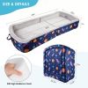 Picture of TDKDHoming Portable Toddler Travel Bed Foldable Toddler Bed with Washable Cover Toddler Floor Beds for Home,Travel & Camping, Soft Foam Kids Cots for Sleeping, for Kids Aged 18M+, No Assembly, Blue