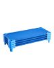 Picture of VEVOR Stackable Kiddie Cot, Pack of 4, Portable Toddler Nap Cots, Standard Size 52" L x 23" W Daycare Cots for Kids, Preschool Classroom Daycare Beds for Sleeping, Resting, Naptime, Blue