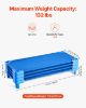 Picture of VEVOR Stackable Kiddie Cot, Pack of 4, Portable Toddler Nap Cots, Standard Size 52" L x 23" W Daycare Cots for Kids, Preschool Classroom Daycare Beds for Sleeping, Resting, Naptime, Blue