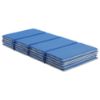 Picture of ECR4Kids Everyday Folding Rest Mat, 4-Section, 1in, Sleeping Pad, Blue/Grey, 5-Pack