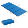 Picture of ECR4Kids Everyday Folding Rest Mat, 4-Section, 1in, Sleeping Pad, Blue/Grey, 5-Pack