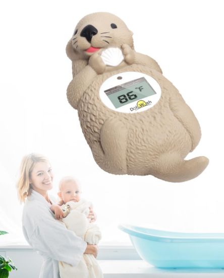 Picture of Baby Bath Thermometer for Infants Digtal Baby Water Thermometer for Bathtub Temperature Measure,Safty Kids Bath Floating Toy