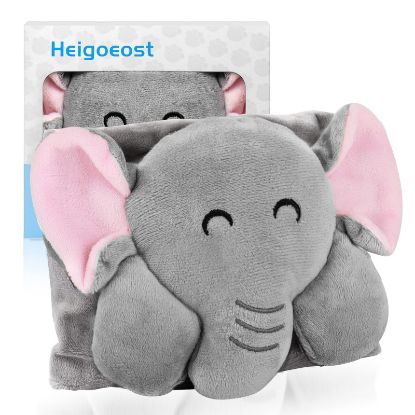 Picture of Baby Colic and Gas Relief - Heigoeost Heated Tummy Wrap for Newborns Belly Relief by Soothing Warmth, Baby Heating Pad Swaddling Belt Relief & Soothe Gas, Colic and Upset Stomach for Fussy Infants