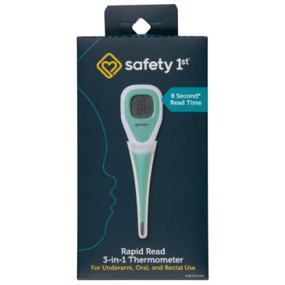Picture of Safety 1st Rapid Read 3-In-1 Thermometer, Aqua, One Size
