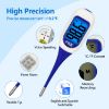 Picture of FDK Large LCD Screen Digital Thermometer for Fever, 8 Seconds Fast & Accurate Readings, Large LCD Dual Color Backlight Flexible Tip Ideal for Adults Kids and Babies FSA