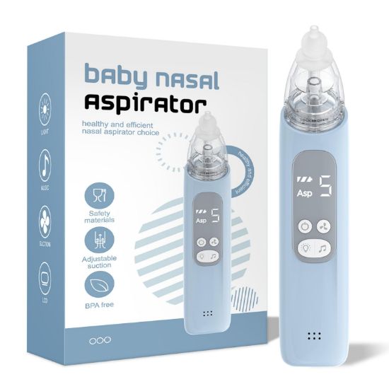 Picture of X-Bosak Nasal Aspirator for Baby, Electric Nose Sucker for Baby, Snot Sucker with 5 Levels Suction, Soothing Light & Nursery Rhymes