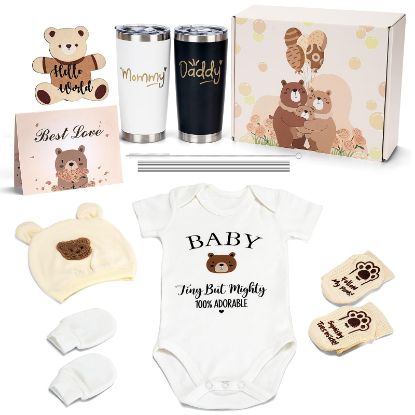 Picture of 13pcs Baby Shower Gift for New Parents, New Mom Care Package, New Mom Gifts for Women, Baby Welcome Box, Pregnancy Gifts for Expecting Mom, Gender Reveal Gift, First Time Moms Gift Box