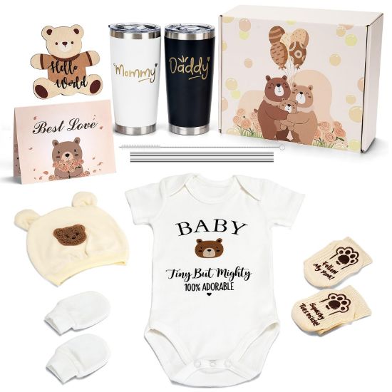 Picture of 13pcs Baby Shower Gift for New Parents, New Mom Care Package, New Mom Gifts for Women, Baby Welcome Box, Pregnancy Gifts for Expecting Mom, Gender Reveal Gift, First Time Moms Gift Box