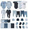 Picture of The Peanutshell Baby Layette Gift Set for Boys - 30 Piece New Born Boy Gift Set, Baby Clothes & Newborn Essentials Must Haves - Newborn Baby Clothes 0-3 Months - Elephant Blue