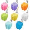 Picture of Ioffersuper 50-Piece Tooth Saver Necklaces, Tooth Necklace Little Box for Lost Teeth, Milk Teeth Storage Cases for Children Tooth Fairy Bag School Classroom Party Supply