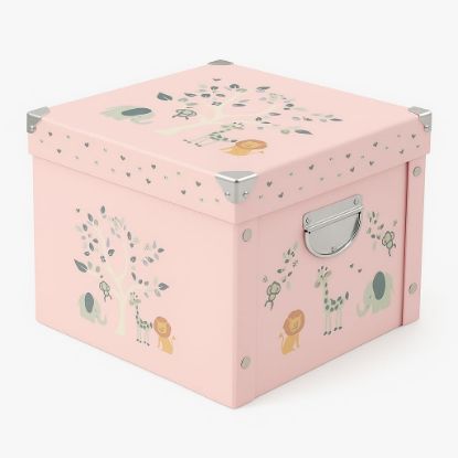 Picture of GroWings Baby Keepsake Box - Large Memory Storage for Newborns, Suitable for Boys and Girls, Strong, Durable, and Collapsible Gifts