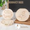Picture of Annhua Tooth Fairy Tooth Holder Wooden Umbilical Cord Keepsake Box, Cute Baby Teeth Keepsake Box with Tweezer and Fetal Hair Container, Lost Tooth Fairy Box for Incisor|Canine|Molar|Umblllcal Cord