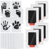 Picture of Jazb 6-Pack Baby Inkless Hand and Footprint Kit, Ink Pad Paw Print kit for Dogs, Dog Nose Print Kit, Dog Paw Print Kit - Baby Footprint Kit with Clean-Touch, 12 Imprint Cards ( Jet Black )
