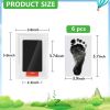 Picture of Jazb 6-Pack Baby Inkless Hand and Footprint Kit, Ink Pad Paw Print kit for Dogs, Dog Nose Print Kit, Dog Paw Print Kit - Baby Footprint Kit with Clean-Touch, 12 Imprint Cards ( Jet Black )
