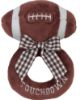 Picture of Bearington Baby Touchdown, 5.5 Inch Plush Stuffed Baby Football Soft Ring Rattle - Newborn Toys - Soft Rattle