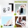 Picture of 15-Set Inkless Memory Kit for Hand & Foot Prints, Pet Paw Impressions - Clean Touch Ink Pad with Keepsake Cards,Reusable Hand and Foot Print Pad,Newborn & Pet Gift (Black)