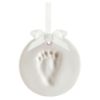 Picture of Tiny Ideas DIY No Mess Hanging Ornament Kit, Baby Hand and Footprint Keepsake, Classic Nursery Decor, Ideal Gender Neutral Gift, Baby's First Christmas, White