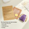 Picture of Meliatomia Tooth Fairy Gifts for Boys & Girls, Tooth Fairy Coins - First Tooth Keepsake Magical Milestone Gift Kit, Golden Coins with Tooth Pouch,Letter from Tooth Fairy, Lost Teeth Reward Coin (1PC)