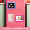 Picture of Mlatnod Magnetic Clear Acrylic Scalloped Baby Ultrasound Picture Frame - Sonogram Frame for Refrigerator, Display for Pregnancy Announcement, Gender Reveal & Expecting Parents Gifts(No Stand)