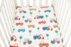 Picture of Tontukatu Pack n Play Sheet Stretchy Fitted Portable Mini Crib Sheets Set 3 Pack,Playard Sheets Convertible Playard Mattress Cover,Ultra Soft Jersey Material,Rocket Satellite,Car & Bus
