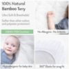 Picture of Joey + Joan Waterproof Pack and Play Mattress Pad Protector Cover - Compatible with Graco Pack n Play - 2 Pack Quilted Playard Sheets of Viscose Made from Bamboo - 27" x 39"