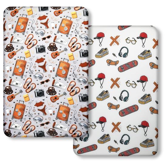 Picture of Pack and Play Sheets, 2 Pack Mini Crib Sheets for 38x26 Mattress, Stretchy Snug Fit Playard Fitted Sheet, Soft Breathable Cozy Material, Compatible with Graco Pack n Play for Baby and Toddler