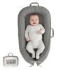 Picture of Baby Lounger - Infant Lounger for Newborn 0-24 Months, Pure Cotton Breathable Baby Nest Lounger, Newborn Essentials for Baby Boys & Girls, Portable Baby Lounger for Home and Travel