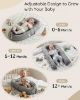 Picture of Baby Lounger - Infant Lounger for Newborn 0-24 Months, Pure Cotton Breathable Baby Nest Lounger, Newborn Essentials for Baby Boys & Girls, Portable Baby Lounger for Home and Travel