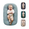 Picture of Loevin Baby Lounger for Newborn,Baby Nest for Newborn Soft Cotton Breathable for Playtime & Relaxation,Flat Babies Essentials Gifts Newborn Lounger for Boys & Girls 0-12 Months(Misty Blue)