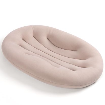 Picture of Happle sunny Baby Lounger for Newborn: Portable & Lightweight Pillow for Tummy Time Playtime & Diaper Changes - Skin-Friendly & Breathable for 0-12 Month Supervised Use