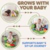 Picture of 2-in-1 Tummy Time Mat & Baby Lounger Pillow - Seat Support for Baby Play Mat for Babies 0-6 Months, Infant Lounger Activity Center with Newborn Toys, Floor Pillows Sit Me Up, Infant Toys Floor Lounger