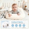 Picture of Idudbid Baby Lounger & Snuggle Nest for Newborn 0-24 Months, Baby Nest Supervised Breathable Cotton for Newborn, Breathable Portable Infant Lounnger for Travel and Home, White (Lounger Cover Included