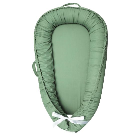 Picture of Hooyax Baby Lounger Cover Only, Cotton Newborn Nest Cover, Soft Portable Baby Nest Replacement Cover for Boys Girls, Breathable Infant Lounger Covers, Baby Essential (Green)