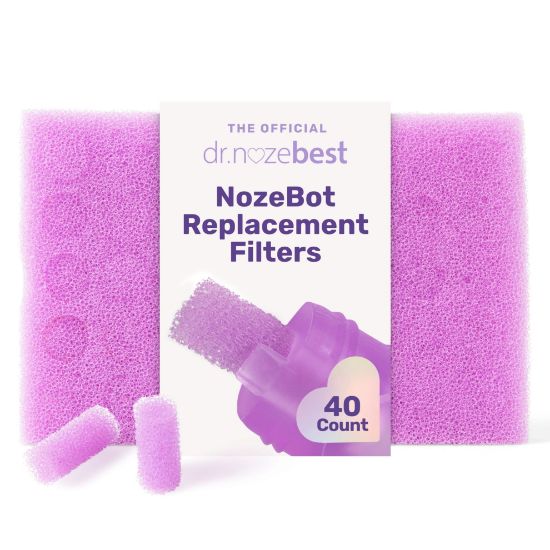 Picture of Dr. Noze Best | NozeBot Replacement Filters - Electric Baby Nasal Aspirator | Pediatric ENT-Designed Baby Care for Nose Sucker | Filters | Aspirator Filters