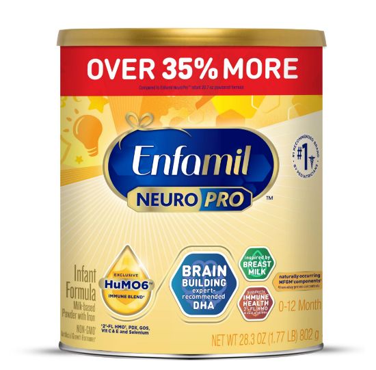 Picture of Enfamil NeuroPro Baby Formula, Brain Building Duo DHA & MFGM, Exclusive Immune Supporting HuMO6 Blend, Powder Infant Formula, Baby Milk, 28.3 Oz Value Can