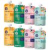 Picture of Cerebelly Organic Baby Food Pouches Variety Pack, Veggie & Fruit Purees, 16 Nutrients, No Added Sugar, Fiber & Non-GMO, 4oz, 8 Pack