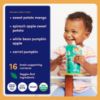 Picture of Cerebelly Organic Baby Food Pouches Variety Pack, Veggie & Fruit Purees, 16 Nutrients, No Added Sugar, Fiber & Non-GMO, 4oz, 8 Pack