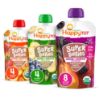 Picture of HAPPYTOT Organics Stage 4 Baby Food Pouches, Gluten Free, Vegan Snack, Super Bellies, Fruit & Veggie Puree, Variety Pack, 4 Ounce (Pack of 16), Amazon Exclusive